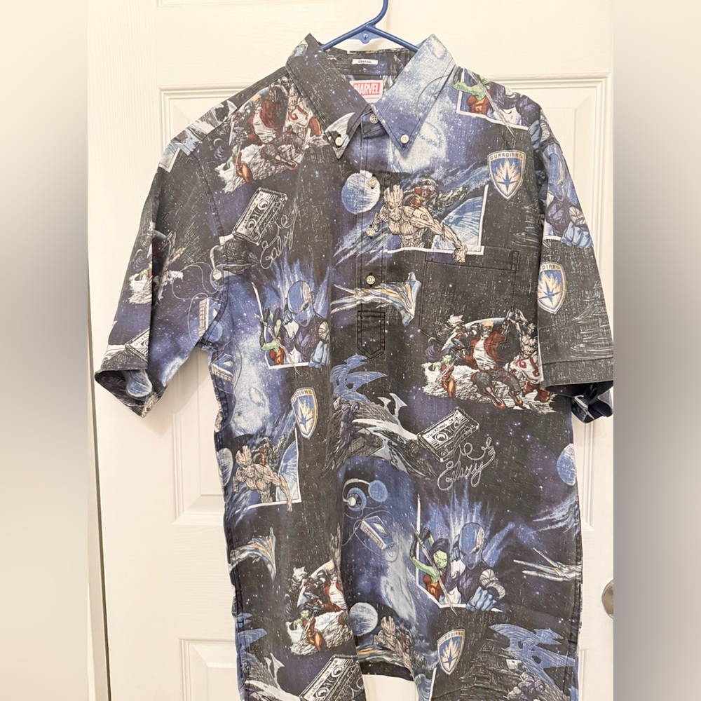Reyn Spooner Marvel Guardians of the Galaxy Men’s Graphic Shirt - NWT XL
